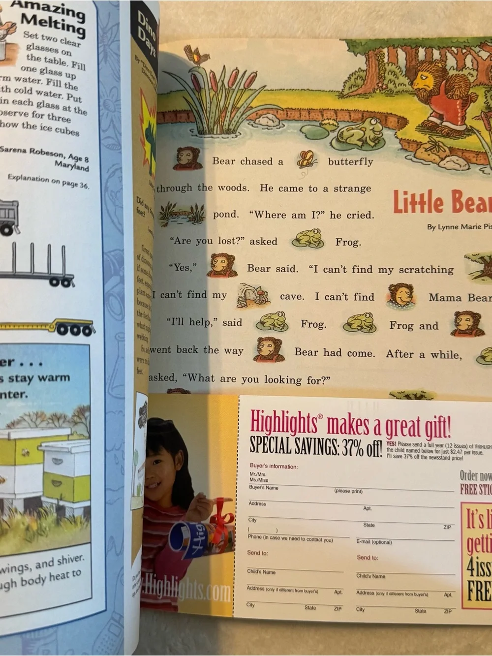 Nov 2004 Highlights Magazine Vintage Kid’s Crafts